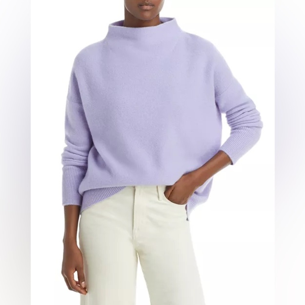 Vince Boiled Cashmere Funnel Neck
Sweater - Lavender